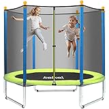 Recreational Trampolines, Kalkal 5FT Trampoline with Safety Enclosure for Kids and Family
