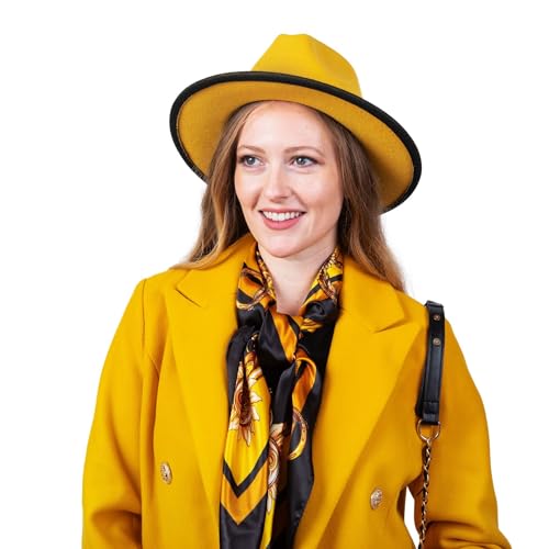 GIFTS FOR WOMEN Fashion Large 35"x35" Square Silk Feeling Head, Hair and Neck Scarf, Head Hair Wrap in Luxury Clutch-Style Gift Box 6