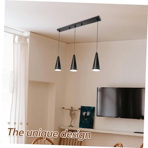 Support de montage d'éclairage rectangulaire noir pour plafond