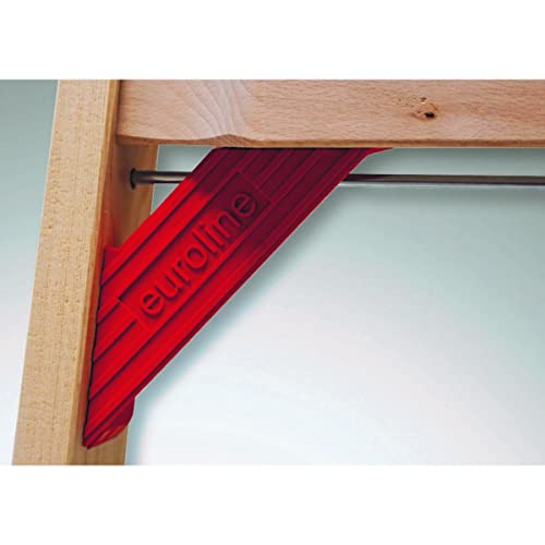 Stufenstehleiter Euroline Holz Comfort mit Eimerhaken und Werkzeugablage