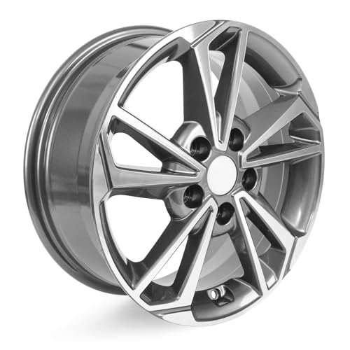 Korenjul for Kia Forte LXS 2022 2023 2024 Wheel Rim Gray 16X6.5 Inch Aluminum Directly Replacement Passenger Car Wheel