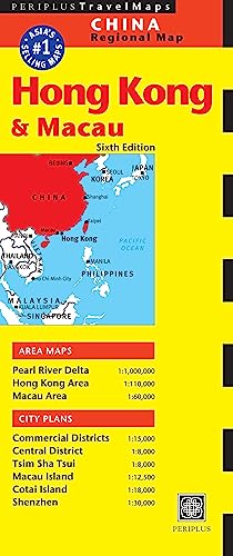 Hong Kong & Macau Travel Map Sixth Edition (Tuttle Travel Maps)