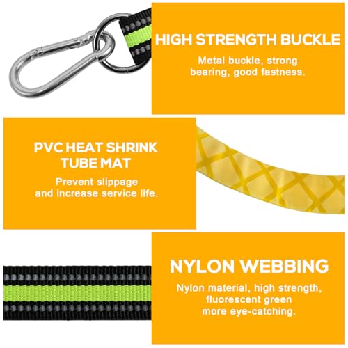 SUNOYA Boots Strickleiter, 5 Stufen Bootsleiter Marine-Strickleiter, Stufen-Strickleiter für Boote, Faltbares Uv-Schutz-Reflexseil, für Schlauchboot Kajak Motorboot Kanufahren