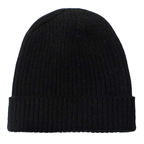 Pure 100% Cashmere Beanie for Men, Warm Soft Mens...
