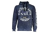  Camp David Herren Hoodie mit Batik-Look und Artworks