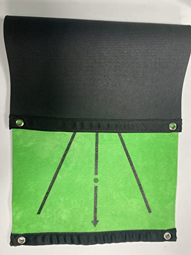 Golf Swing Mat, Mini Golf Hitting Mat Portable For Swing Detection Batting, Practice Putting Mat Golf Training Aid & Golf Games For Men, Women, Kids.with 7 Balls #TOP2