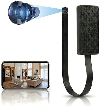 Zigo 1080P HD Mini Spy Camera WiFi Hidden Camera - Pinhole DIY Small Indoor Home Security Camera - Micro Surveillance Wireless Nanny Cam App Motion Detection No Glow Stealth - Free Battery Case