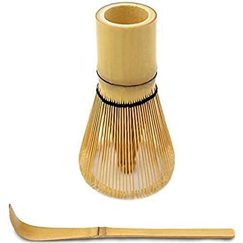 Fouet à Matcha en bambou 100 broches service à thé traditionnel avec cuillère doseuse