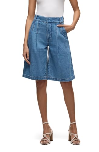 Bermuda short jean femme Hudson short en denim plissé décontracté