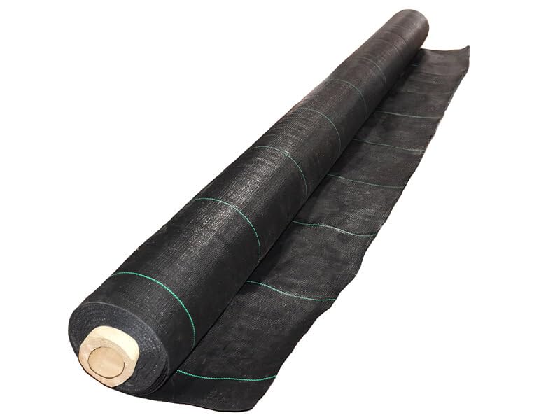 Toile de paillage - Noir - 130gr/m² - Non plié Non Plié 1.65m x 100m Noir