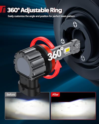 Image of Torchbeam 2026 9005 H11 112000LM LED Light Set 6500K White Utility Bulbs 4 Pcs