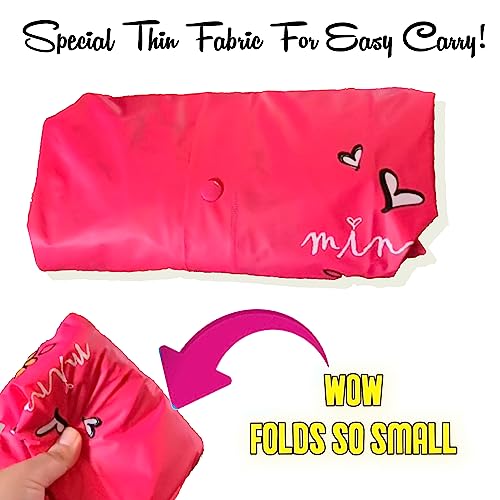 Disney Minnie Mouse Girl's Pink Rain Slicker Size Medium 4/5 #TOP2