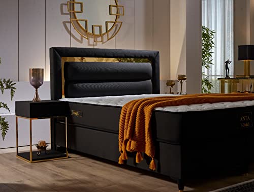Bett 160×200 Kuffe Anta Boxspringbett mit Bettkasten
