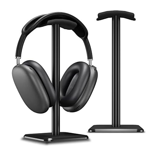 Alyvisun Soporte Auriculares [Base Pesada y Altura más Alta] Soporte de Cascos Ganchos para Todos los Auriculares de Juego/Escritorio