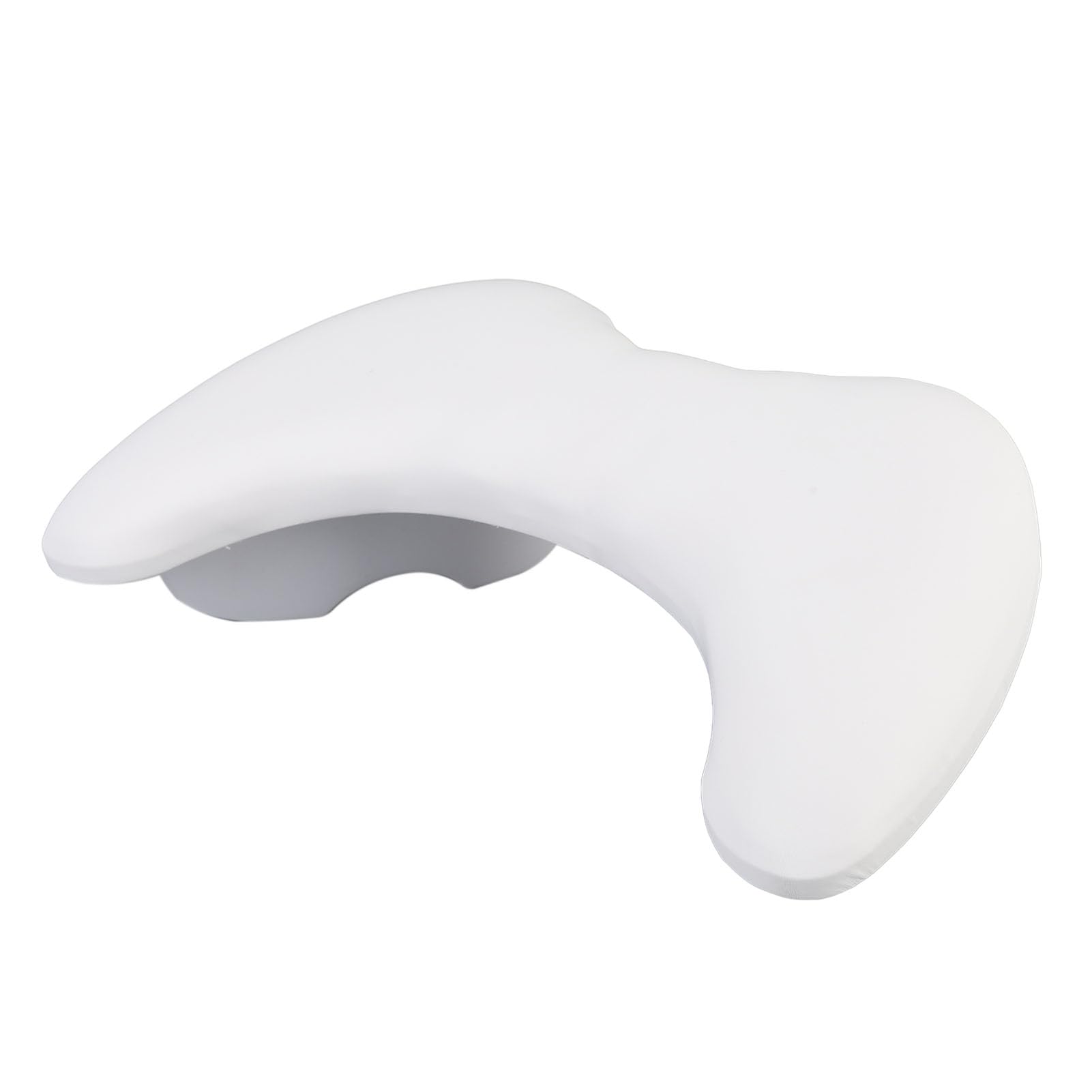 Repose-Bras pour Manucure, Repose-Bras en Forme de U avec Support Amovible, Coussin de Manucure en Cuir PU Facile à Nettoyer (White)
