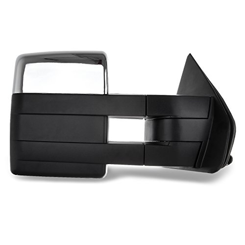 Scitoo Compatible Fit For 2004-2014 For Ford For F150 Truck Left Right Chrome Caping Tow Mirrors Power Adjusted Heated Led Signal Puddle Light Towing Mirrors Pair #TOP4