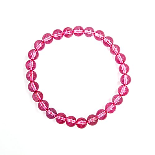 Bracelet ajustable en pierre naturelle topaze rose GB-P13 pour hommes et femmes
