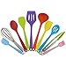 Zestaw Przyborów Kuchennych Silikonowy zestaw naczyń do gotowania, przybory kuchenne szefa kuchni 10pcs Zestaw gotowania BPA- Darmowe silikonowe narzędzia do gotowania stali nierdzewnej dla Początkują