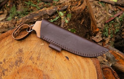 Bainha de faca de couro – Capa de lâmina reta para coldre, estojo de couro premium para facas de lâm