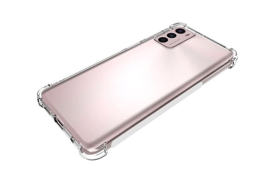 Image of Bumper || Transparent || Edge to Edge Protection Back case Cover for Moto G42 - Transparent
