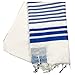 JDPRO LAND Tallit Prayer Shawl 70 x 51 Inch Royal Blue Talis Gadol Tzitzit For Gift