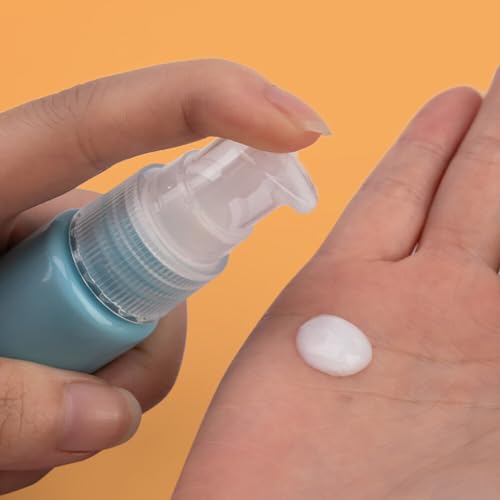 3 Stück Tragbare Nachfüllbare Reise Flaschen 10ml 20ml 30ml Kunststoff Lotion Pumpflasche Lotionsspender Leere Luftreiseflaschen,Kosmetik, Gesichtscreme, Lotion, Emulsion, Probenverpackung, Behälter