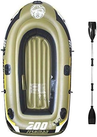Bateau gonflable 3 places ELzEy Deluxe avec pagaies et pompe pour rafting