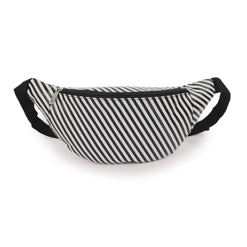 Image of Waist Bag for Man Woman - Anti Theft, Waterproof Zippers and Back Pocket - Large Travel Waist Pouch, Fanny Pack, Belt & Hip Bag for Men, Women for Hiking, Passport, Gym (Black) (Malti)