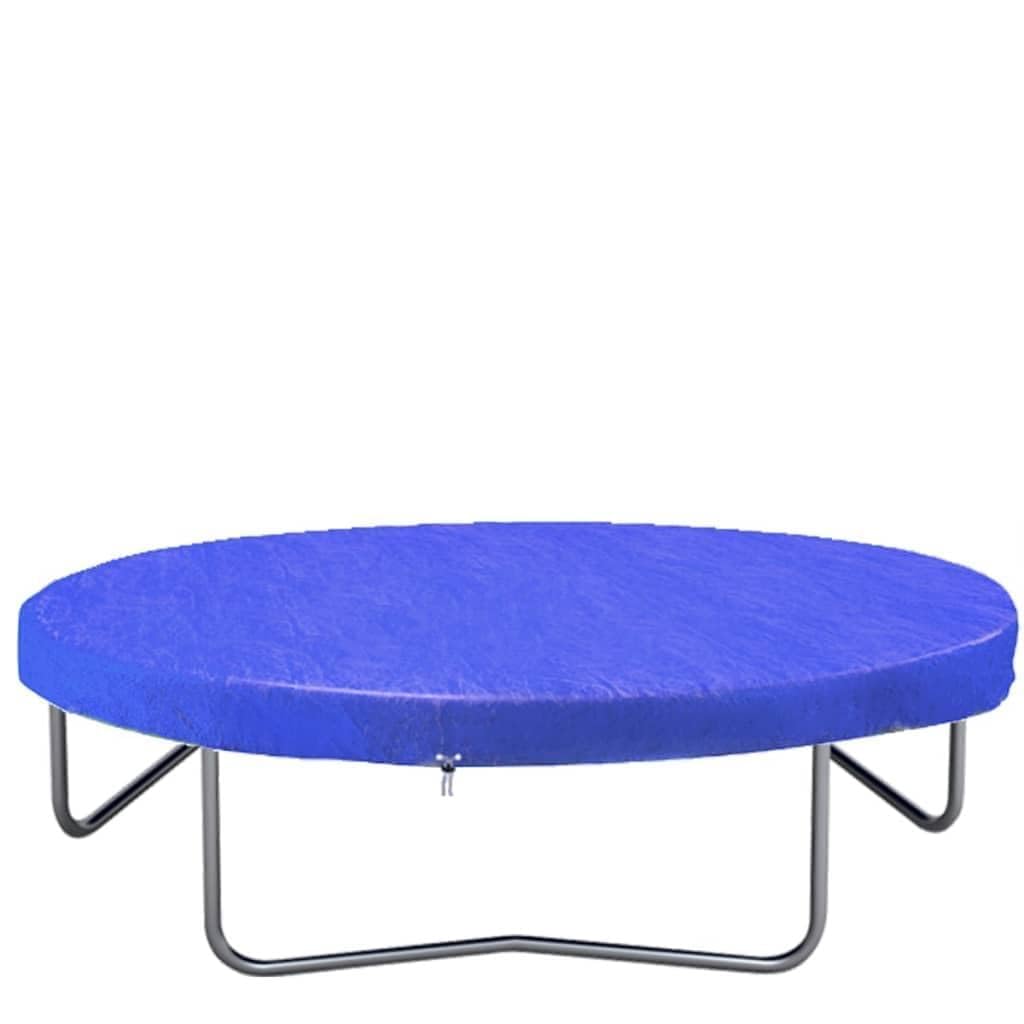 Mangloder Trampolinabdeckung PE 360-367 cm wetterfest Schutzhaube für runde Trampoline mit Abflusslöchern, Befestigungsseil und langlebigem Material, ideal für Schutz vor Sonne, Regen und Schnee