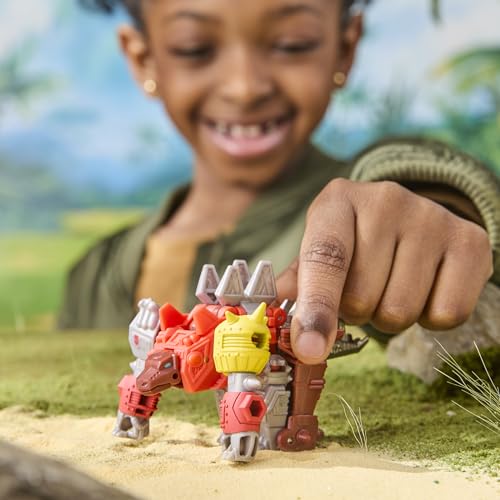 Transformers CYBERWORLD Dinobot Snarl Cyber Changers 4-Inch Action Figure, Quick Change to Dino Mode, Robot Toys for Boys and Girls 6 and Up - image 6