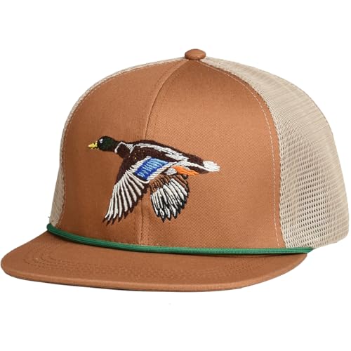 Image of EDTREK Outdoorsman Pro Trucker Breathable Mesh Performance Cap - Flat Brim Snapback Hat