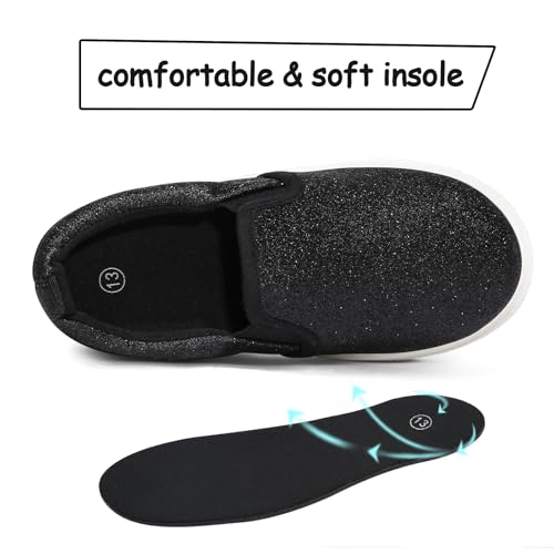 Image of K KomForme Toddler Sneakers for Girls Boys Slip On Canvas Walking Shoes | Lightweight, Comfortable