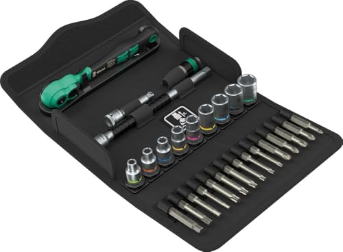 Wera 05005541001 8100 SA 14 Zyklop Comfort Knarrensatz Umschalthebel 1/4-Antrieb metrisch 28-teilig