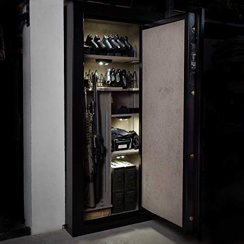 ILLUMISAFE Lights Safe Light - PIR Motion Sensor for Automatic Activation, Two Adjustable LED Lens for Directional Lighting in Gun Safes, Lockers, Cabinets