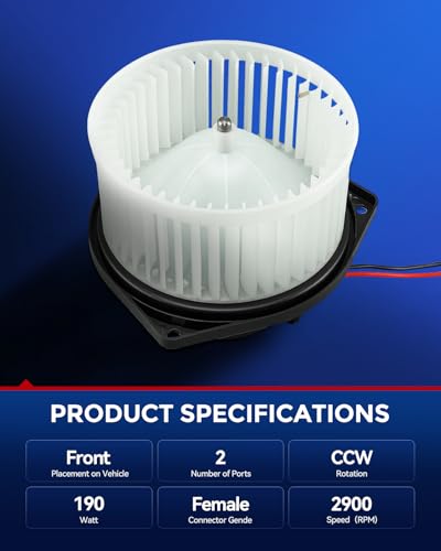 Image of KAX AC Blower Motor for Buick Rendezvous 2002-2007,Chevrolet Uplander 2005-2008,Venture Aztek 2001-2005,Montana 2001-2006,Terraza Relay 2005-2007- HVAC Heater Blower Motor Replaces# 700090,35084