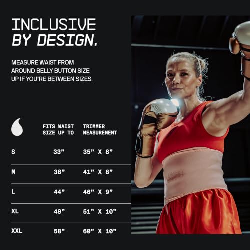 Image of Sports Research Sweet Sweat Waist Trimmer (Core Series) - Premium Sweat Enhancing Fitness Band for Women & Men - Adjustable Fit . Latex-Free Neoprene - Matte Black, Medium