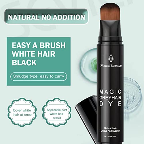 Magic Root Touch Up Semi-Permanent Root Hair Coloring,Hair Dye Pen For Roots, Root Hair Coloring,Hair Dye Pen Haircolor Touch-Up Stick Temporary Gray Coverage Touch Uphaircolor Touch-Up Stick To Cover Gray Hair Root (Coffee/Brown) #TOP2