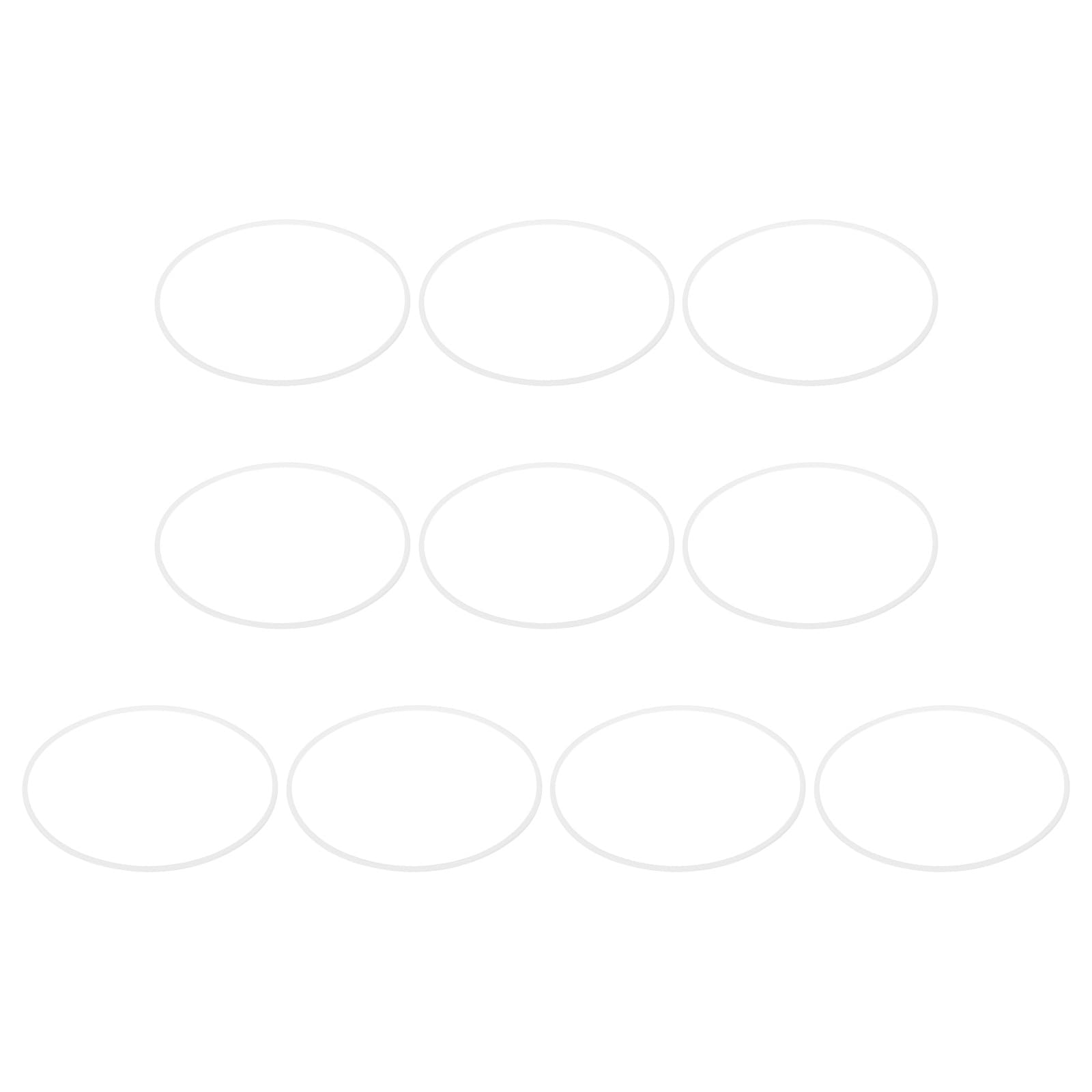 PATIKIL M120 PTFE Flat Washer, 10 Pcs 120mm ID 125mm OD 1.5mm Thick O-Ring Sealing Gasket Spacer for Fasten Screws Flanges Faucet Pipe Valves, White — image 1