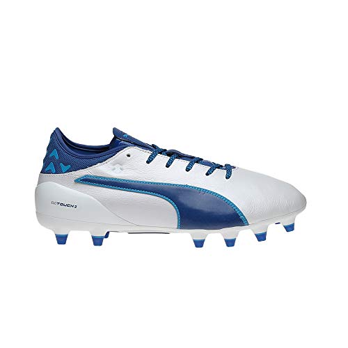 PUMA PUMA Men's Evotouch 2 Fg Football Boots, White Blue Blue, 9