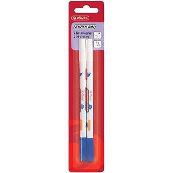 Herlitz Super Shark ink eraser stroke width 1 mm pack of 2