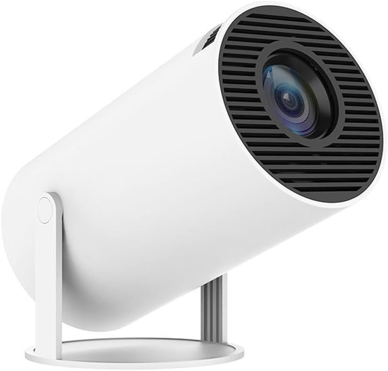 Mini Portable Projector Home Theater for 5G 4K Full HD WiFi Android 11.0 180°Rotating Projector Compatible for Indoor Outdoor Home