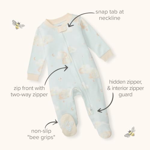 Burt's Bees Baby Boys' Organic Cotton, Sleep and Play Footed Pajamas by Burt's Bees Baby - Image 5