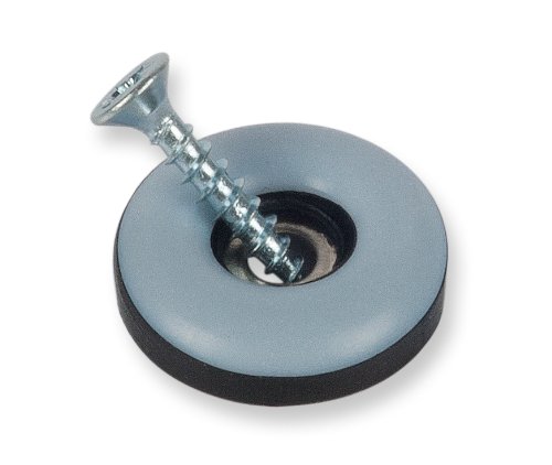 Suki PTFE Deslizamiento Almohadilla Adhesiva/Tornillo Gris Piezas, azul y negro, 22 mm zum Schrauben grau, 100 Stück