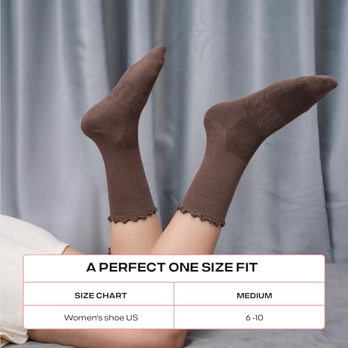 Image of CoolMate Pilates Socks with Grips for Women, Non Slip Yoga Socks