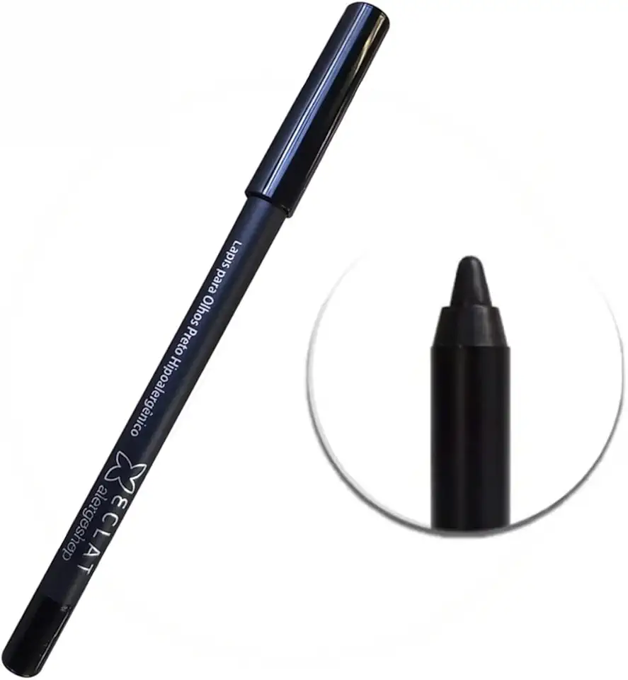 Lápis De Olho Preto Hipoalergênico Alergoshop Antialérgico