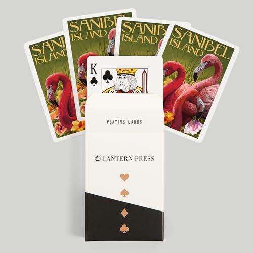 Lantern Press Sanibel Island, Florida, Baraja Póker 52 Cartas miniatura 6