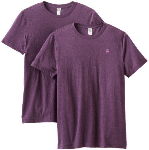 G-Star Raw Men's Base Heather Short Sleeve Crew T-Shirt 2-Pack