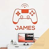 Große Auswahl an Farben. Wandaufkleber, Motiv: Spielkonsole, Game Controller, Xbox, Playstation, personalisierbar, cremefarben