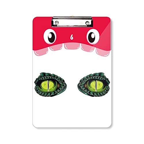 Bloc-notes crocodile A4 avec pince plate idéal pour prendre des notes en classe