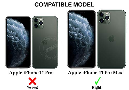 Image of Jkobi Lifetime Anti-Yellow MagSafe Compatible Clear Back Cover Case for Apple iPhone 11 Pro Max (Sleek Hard Crystal | Shockproof and Camera Protection)